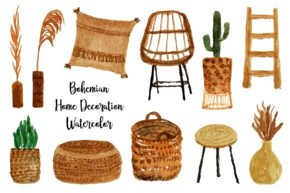 Download Artistic Boho Home and Room Decoration - Premium Resources