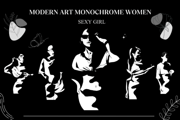 Download Modern Art Monochrome Woman Collection 2 - Modern Collection
