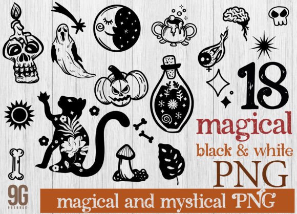 Download 18 Magical and Mystical Boho Elements - Boho Collection