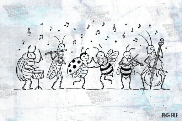 Download Cute Bugs PNG, Boho Wildflower Bug PNG - Boho Collection