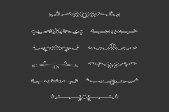 Download Vintage Modern Line Border Ornaments - Modern Collection