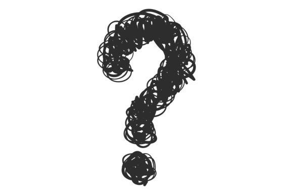 Download Scribbled Question Symbol. Freehand Sket - Scribble Collection