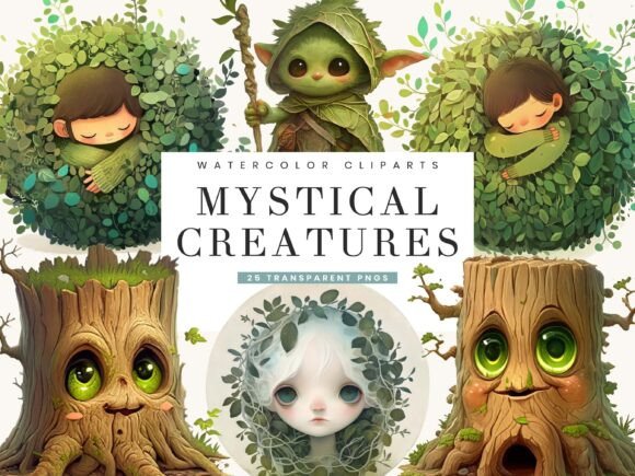 Download Mystical Woodland Creatures Clipart - Woodland creatures Collection