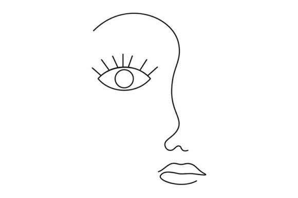 Download Modern Line Art Face - Modern Collection