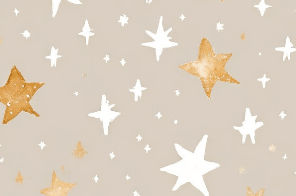 Download Boho Celestial Watercolor Star Pattern C - Boho Collection