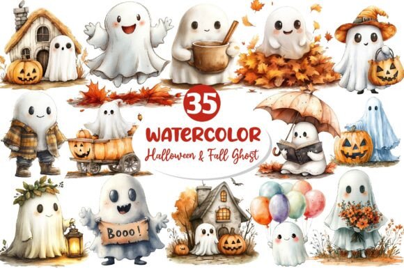 Download Halloween &amp; Fall Ghost Clipart - Premium Resources