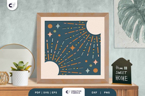 Download Boho Decoration 3D Shadow Box SVG - Boho Collection