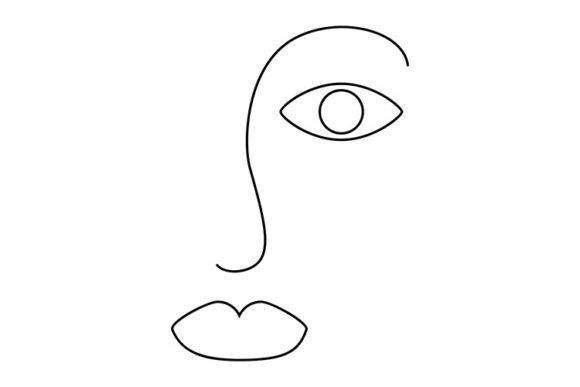 Download Modern Line Art Face - Modern Collection